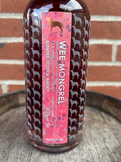 Wee Mongrel batch 4 blended Scotch whisky PX og Oloroso sherry 22 år 56,2% Little Brown Dog