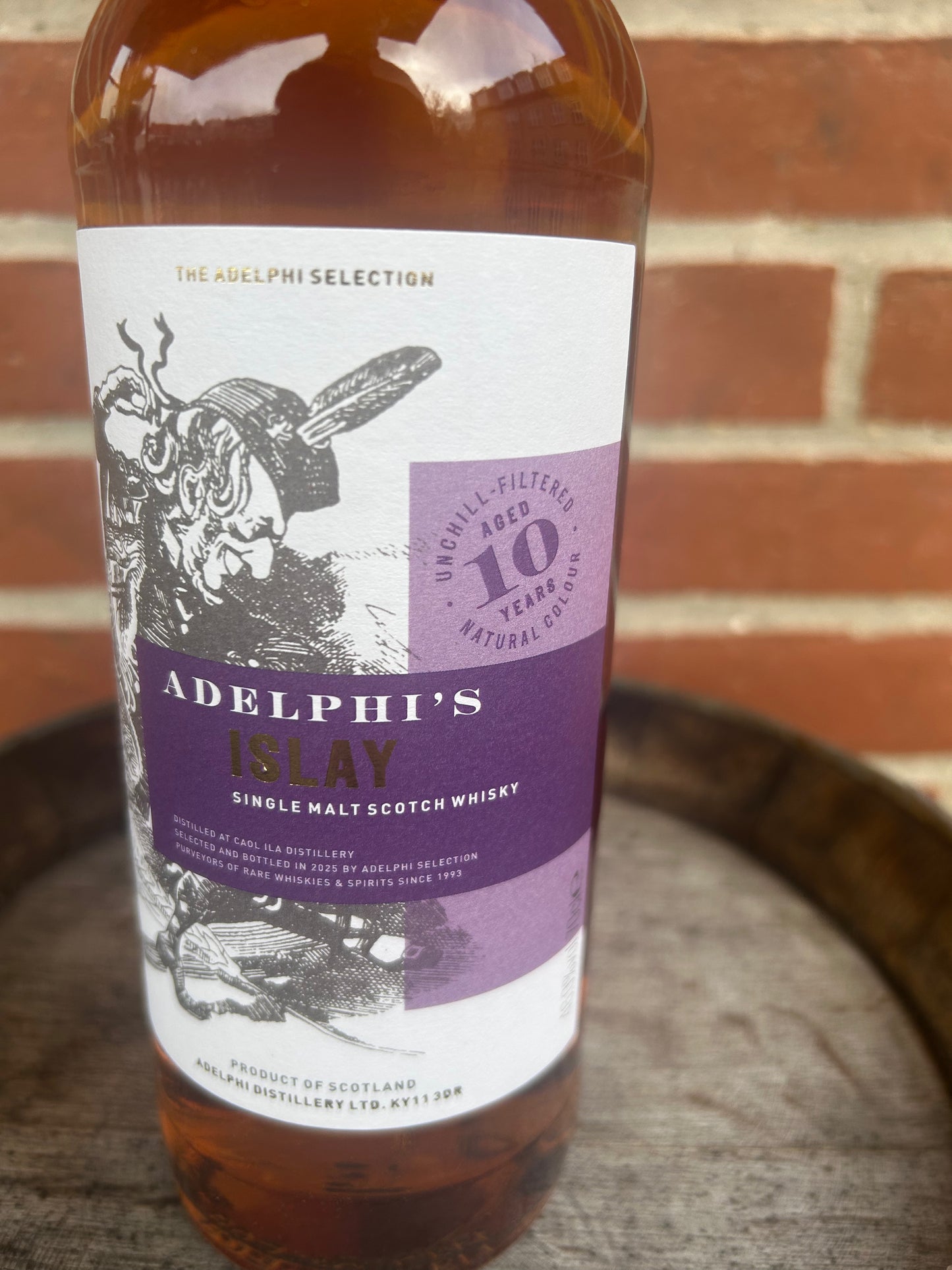 Adelphi's Islay Single Malt 46.0% 10 år (Caol Ila) First Fill Sherry & Bourbon