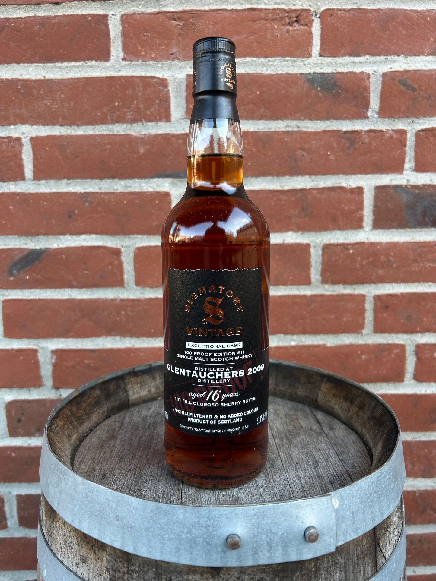 Glentachers 2009 16 år 57,1% Signatory 100 Proof Exceptional Cask #11