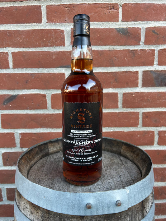Glentachers 2009 16 år 57,1% Signatory 100 Proof Exceptional Cask #11