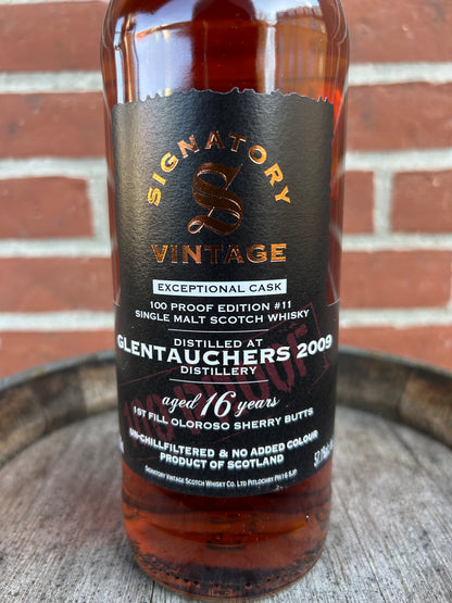 Glentachers 2009 16 år 57,1% Signatory 100 Proof Exceptional Cask #11