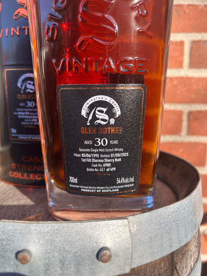 Glen Rothes 1995 30 år 54,4% Signatory Symingston`s Choice