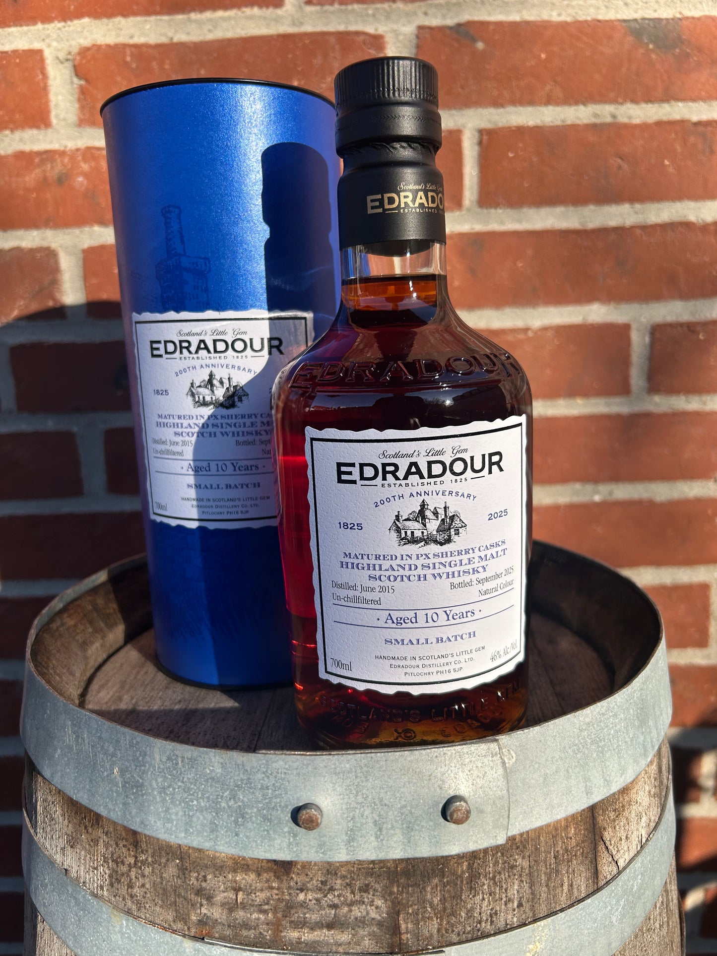 Edradour 2015 10 år 46% small batch 200th Anniversary 1825-2025