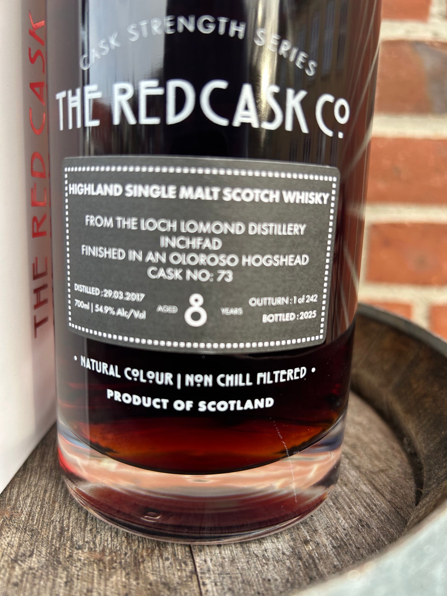 Loch Lomond 2017 8 år 54,9% Inchfad The Red Cask Co.