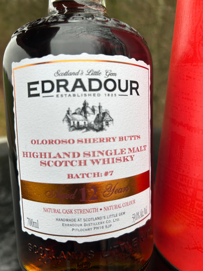 Edradour 12 år 59% Batch 7  Cask Strength