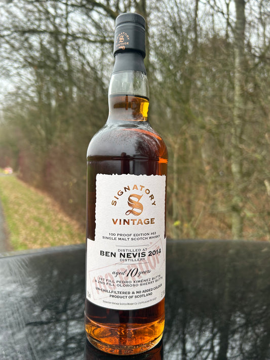 Ben Nevis 2014 10 57,1% #63 100 Proof Signatory
