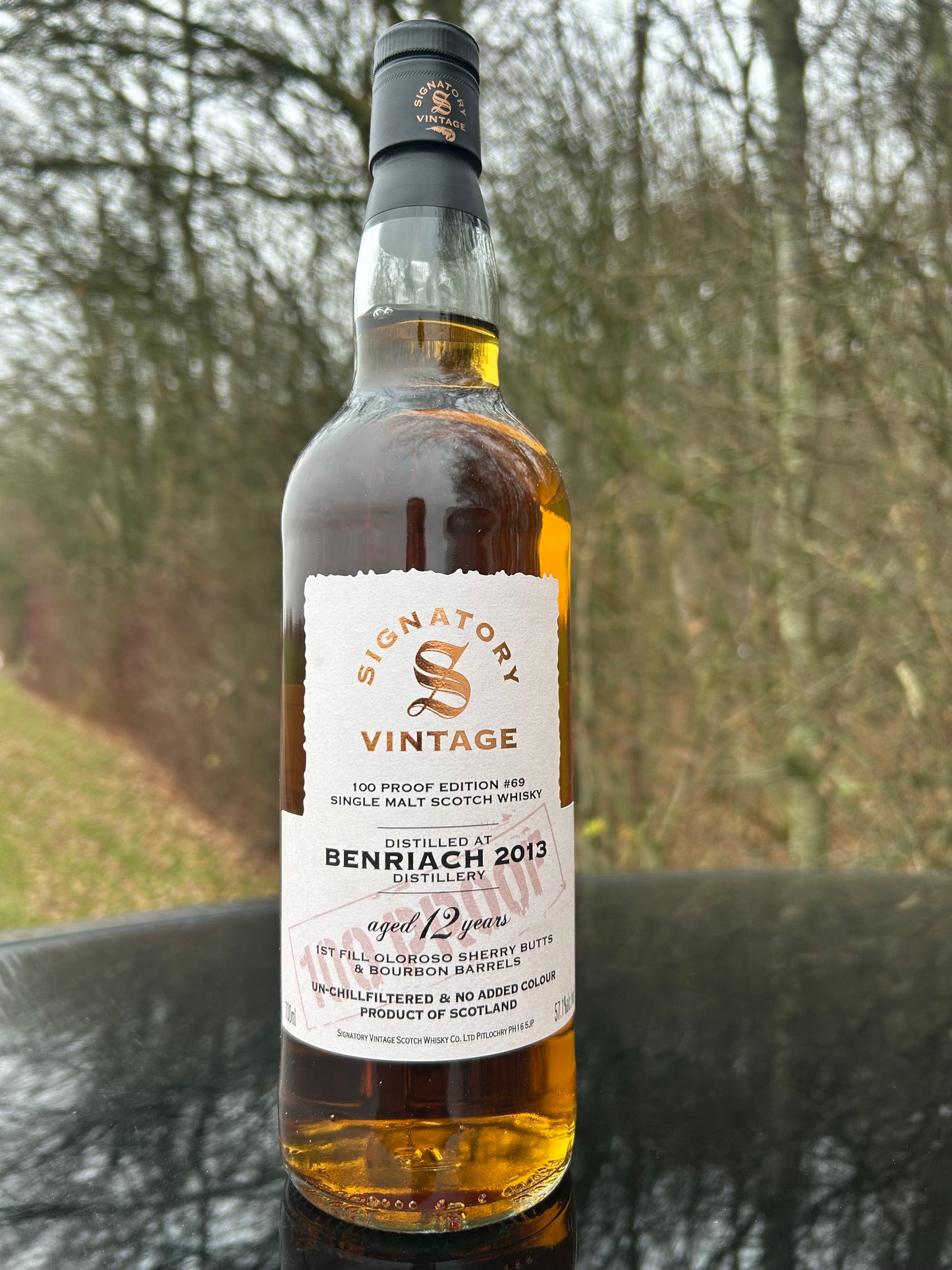 Benriach 2013 12 år 57,1% #69 100 Proof Signatory