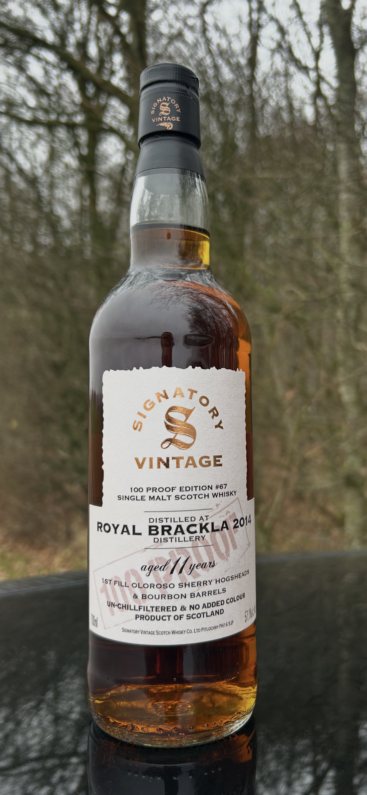 Royal Brackla 2014 11 år 57,1% 100 #67  Proof Signatory