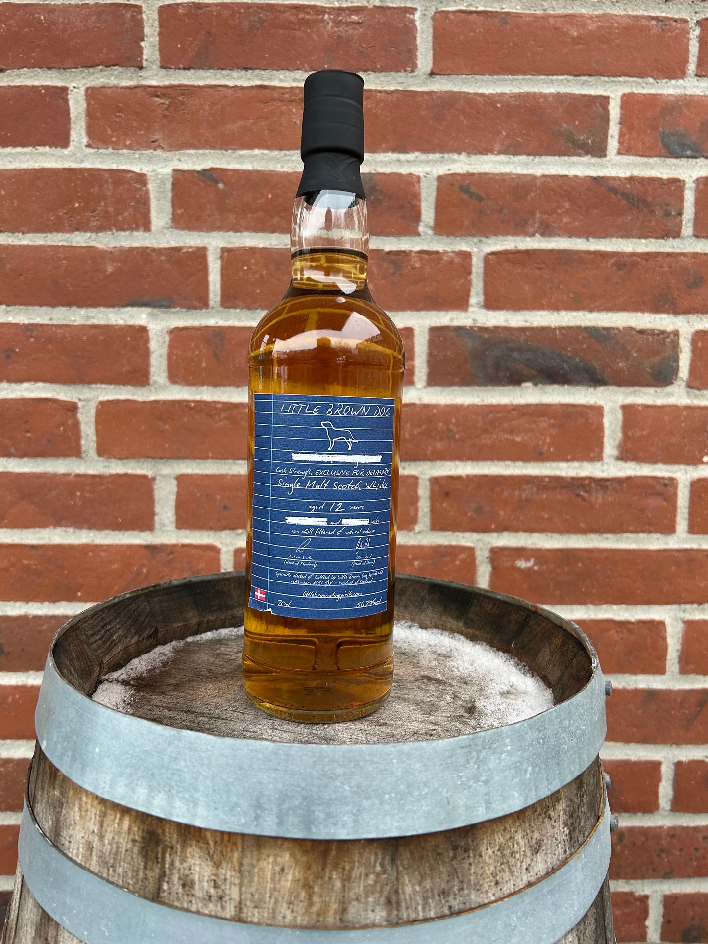 Aberdeenshire Single Malt Whisky 12 år 56,7% Cask Strength Eksklusivt til Danmark Little Brown Dog