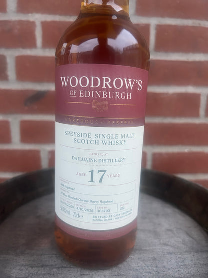 Dailuaine 2008 17 år 58,7% Woodrow’s