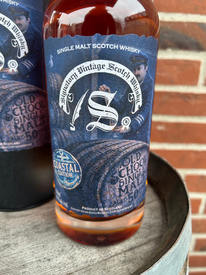 Old School Single Malt 50 år 43,1% - Coastal Edition (Signatory)