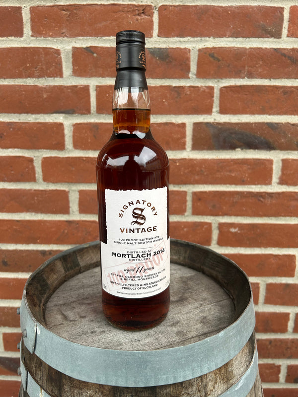 Mortlach 2014 11 år 57,1% #73 100 Proof SIgnatory