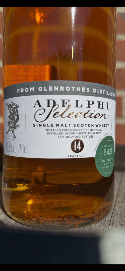 Glenrothes 2011 14 år 60,4% Adelphi