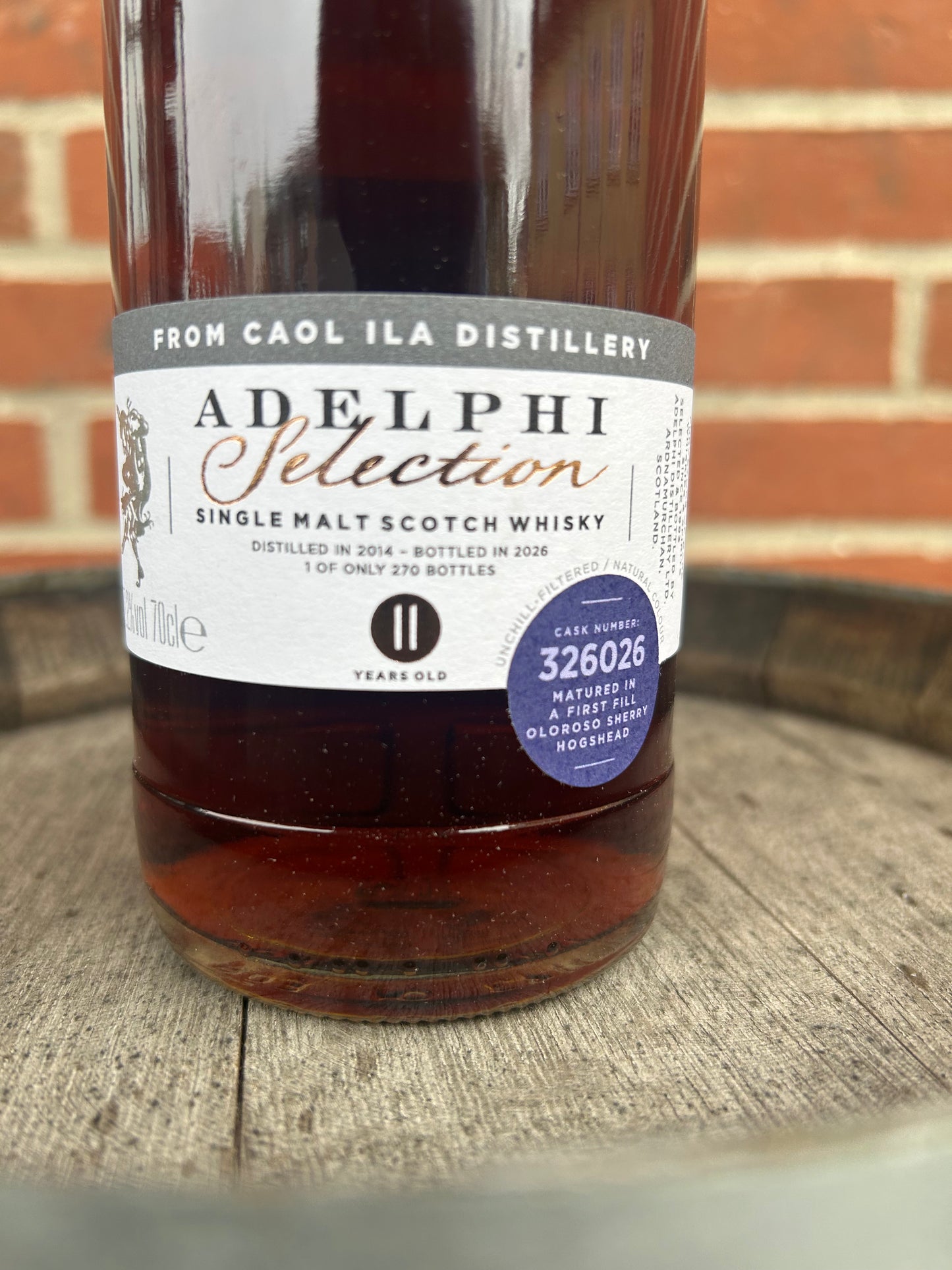 Caol Ila 2014 11 år 57,2% Adelphi