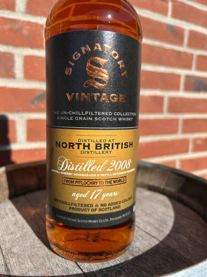 North British 2008 17 år 46% The Un-Chillfiltred Collection Signatory Vintage
