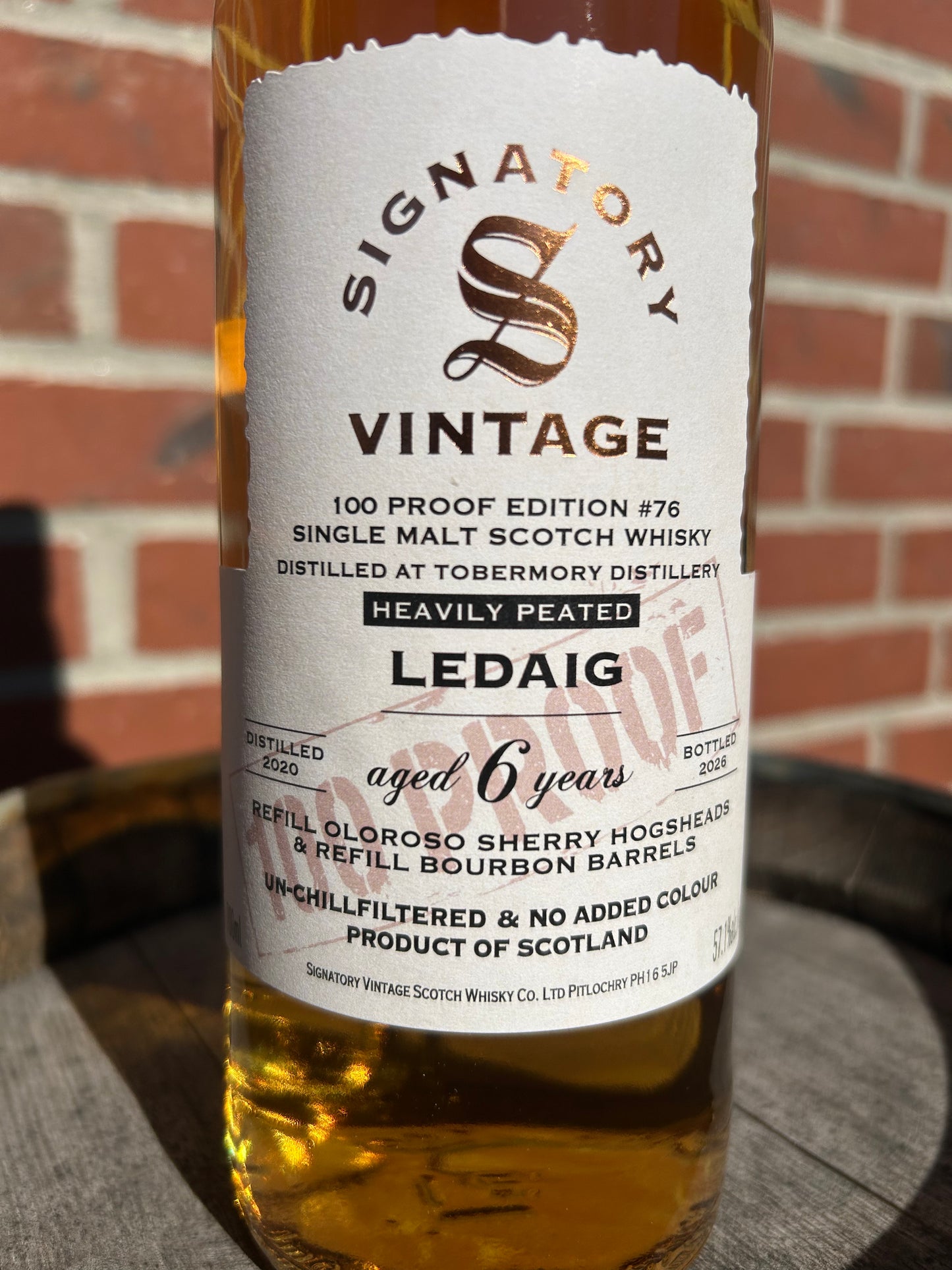 Ledaig 2020 6 år 57,1% #76 100 Proff SIgnatory