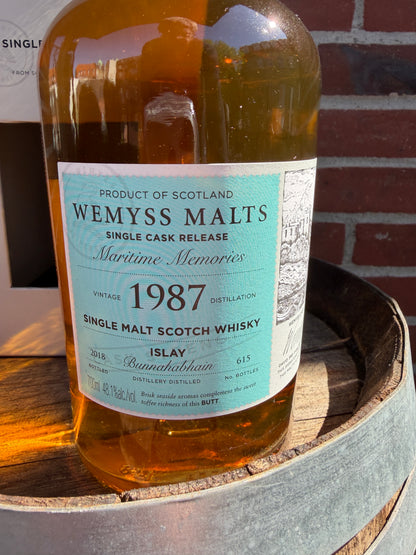 Bunnahabhain 1987 30 år 48,1% Maritime Memories Wemyss