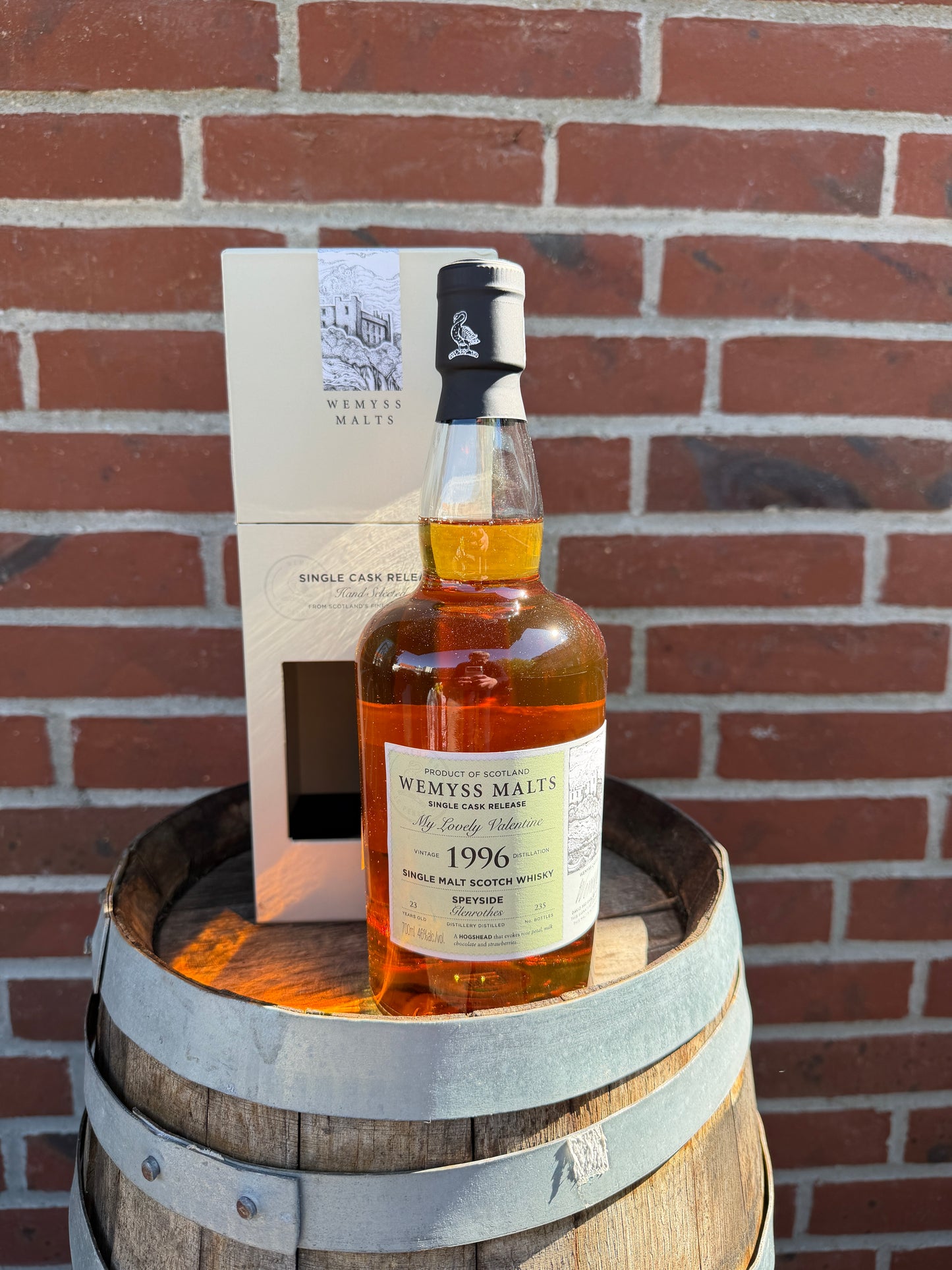 Glenrothes 1996 23 år 46% My Lovely Valentine Wemyss Malt