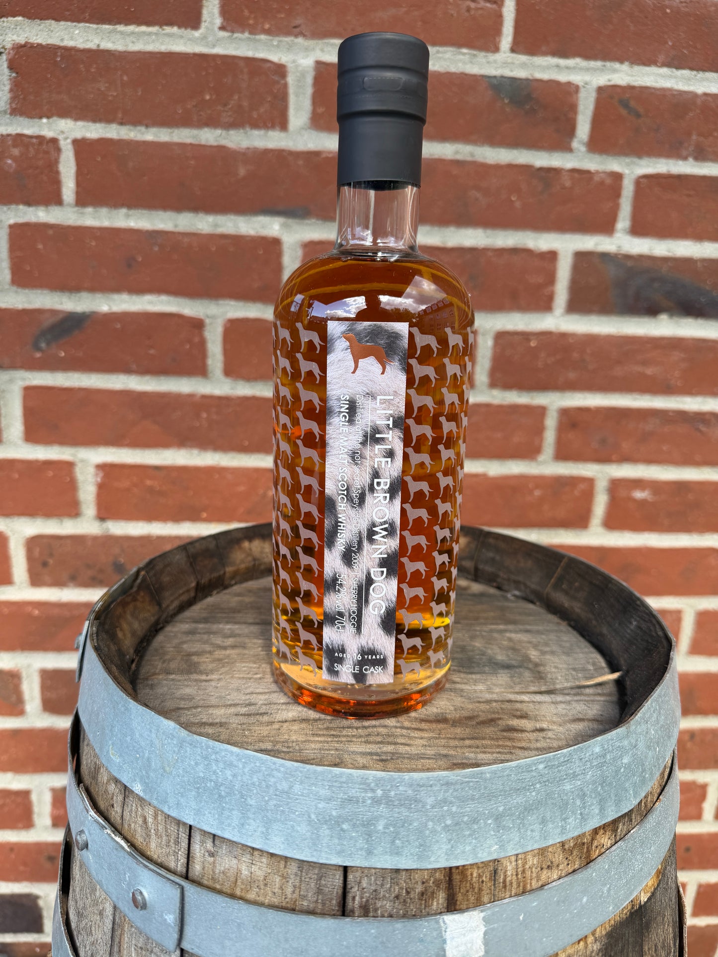 The not secret Speyside Distillery 2009 16 år 54,2% Little Brown Dog
