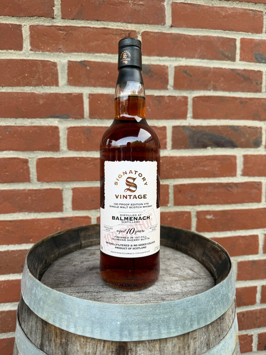 Balmenach 2016 10 år 57,1% 100 Proof Edition #79 Signatory