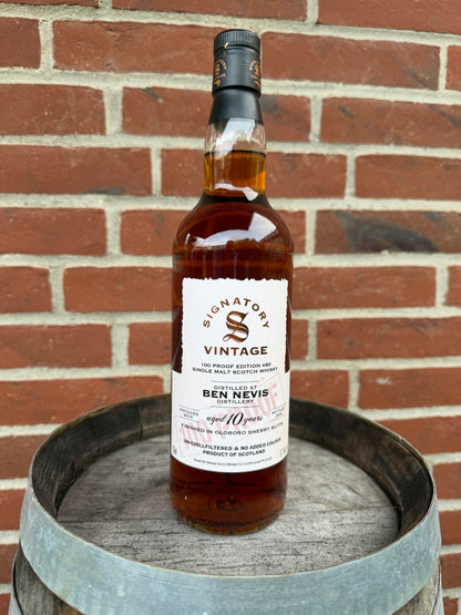 Ben Nevis 2015 10 år 57,1% 100 Proof Edition #80 Signatory