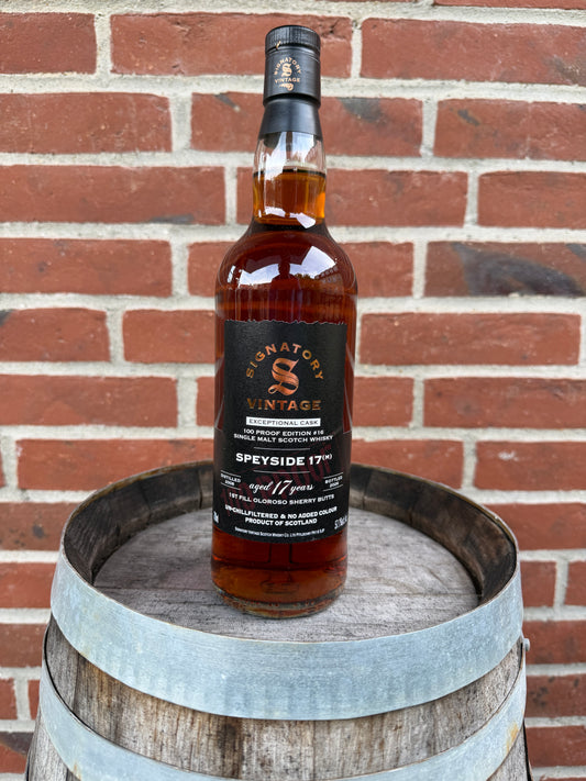 Speyside (M) 17 år 57,1% 100 Proof Exceptional Cask #16 Signatory