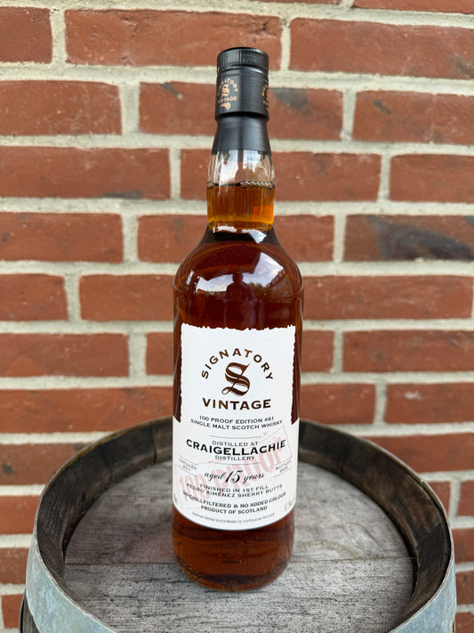 Craigellachie 2011  15 år 57,1% 100 Proof Edition #82 Signatory