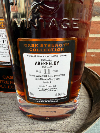 Aberfeldy 2014 11 år 60% #4 Signatory Vintage