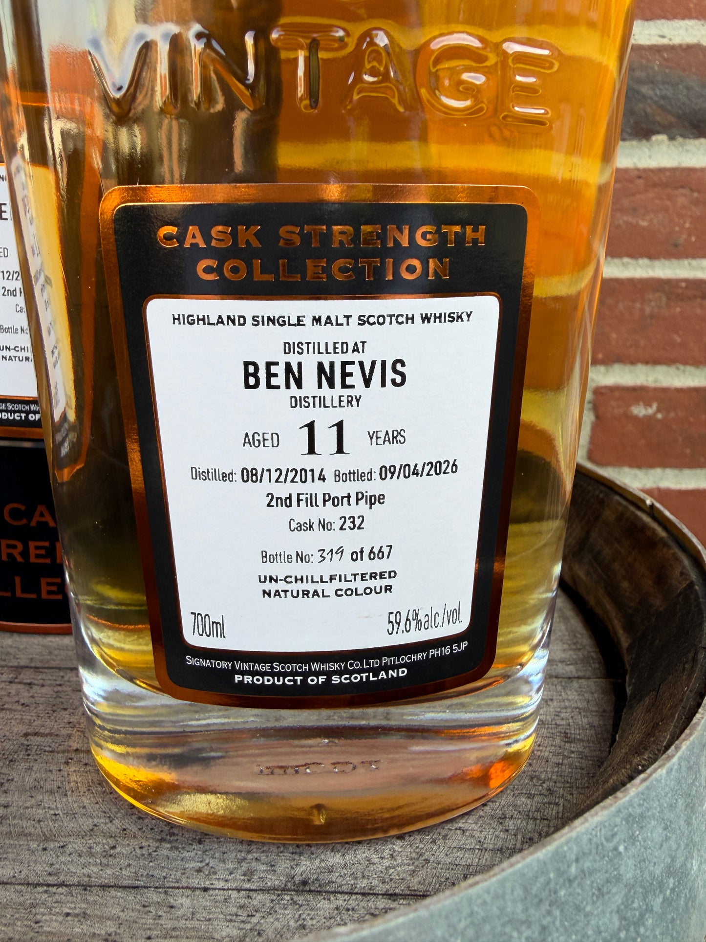 Ben Nevis 2014  11 år 59,6% – Cask #232 Decanter Signatory