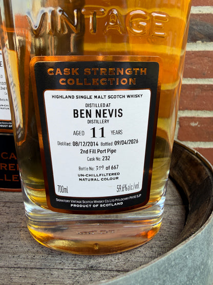 Ben Nevis 2014  11 år 59,6% – Cask #232 Decanter Signatory