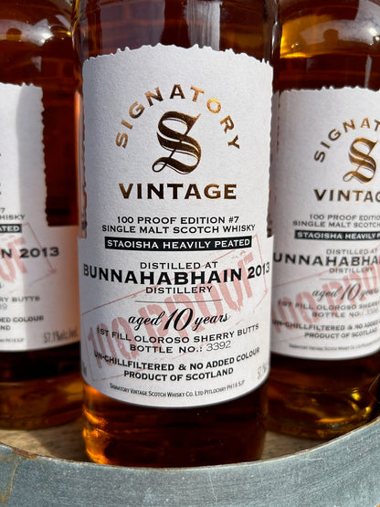 Bunnahabhain 2015 10 år 57,1%,100 Proof Signatory Vintage Edition #7