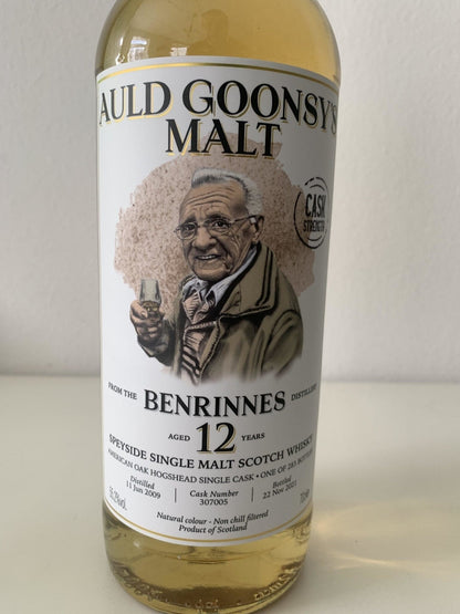 Benrinnes 12 Year Old, American Oak Hogshead – 55.2% Cask Strength whisky By Rauff & Fagerberg 