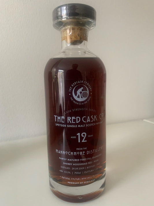 Mannochmore 12 år 55,0%, 1st Fill Oloroso Sherry Finish Cask Strength.